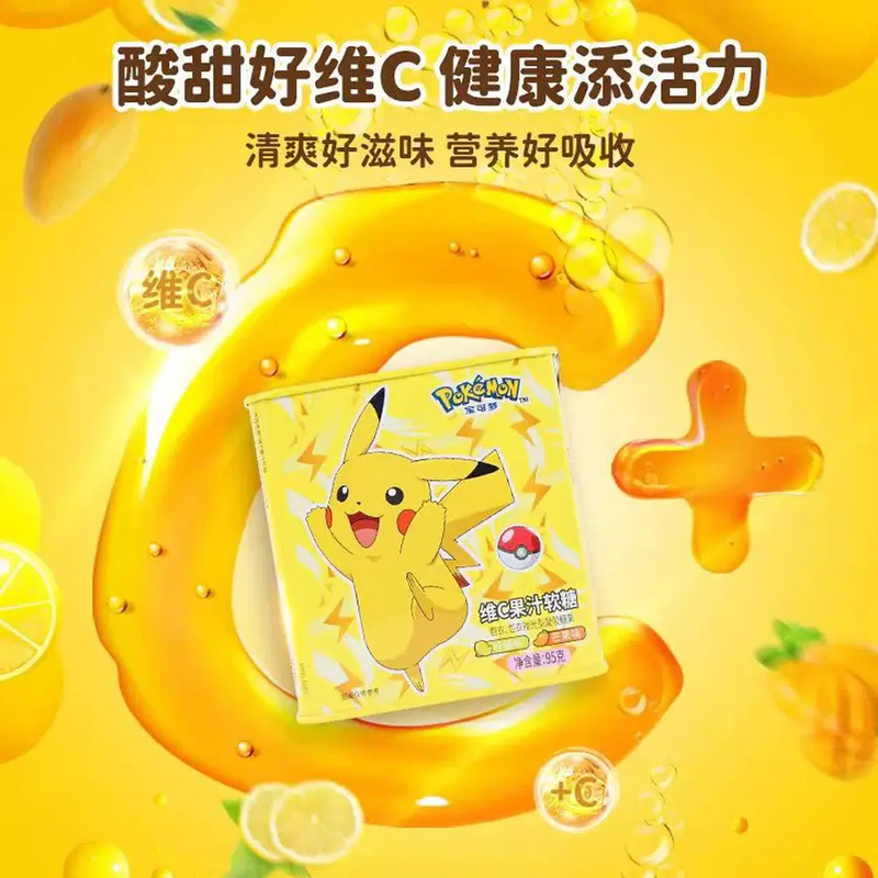 Caramelo pokemon de frutas 95grs Vitamina C