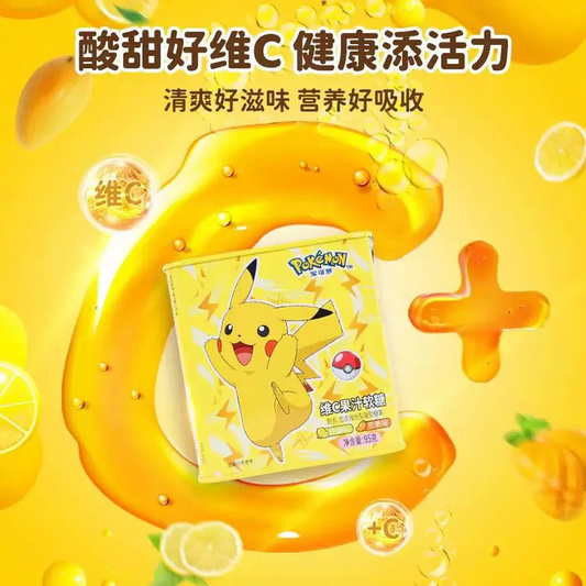 Caramelo pokemon de frutas 95grs Vitamina C